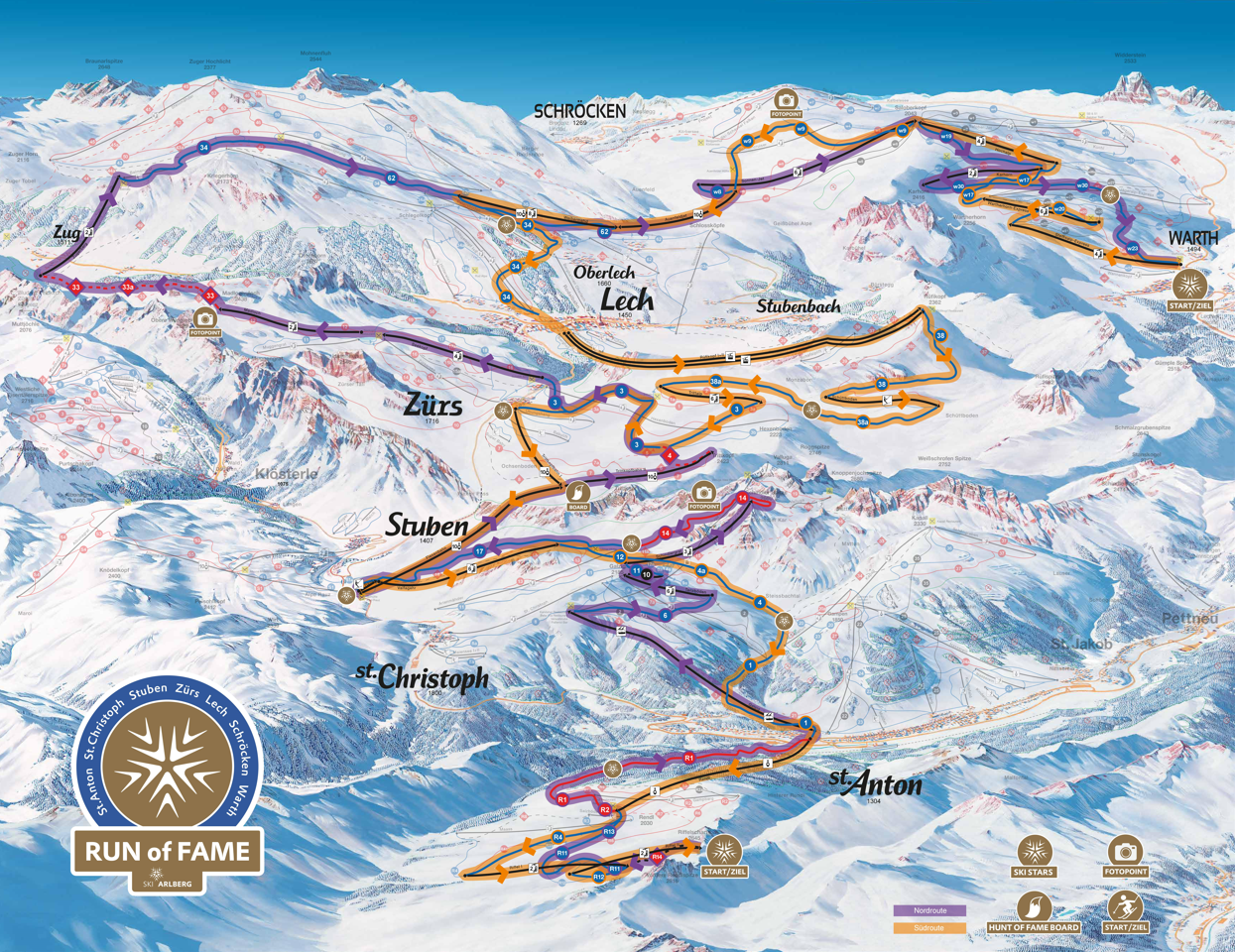 Extreme Herausforderung: Der RUN OF FAME am Arlberg fordert Skifahrer heraus. (Foto: Arlberger Bergbahnen AG)